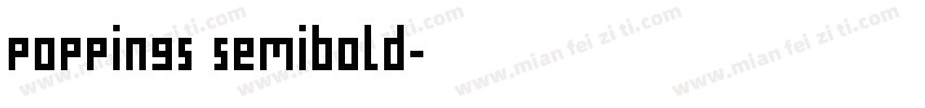 poppings semibold字体转换
